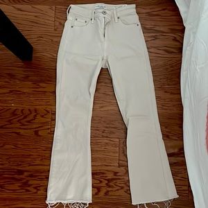 Off white lucky brand flared jeans